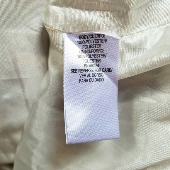 Studio One New York White Multicolor Floral Fit & Flare Shimmery Dress Size 8 - Picture 4 of 4